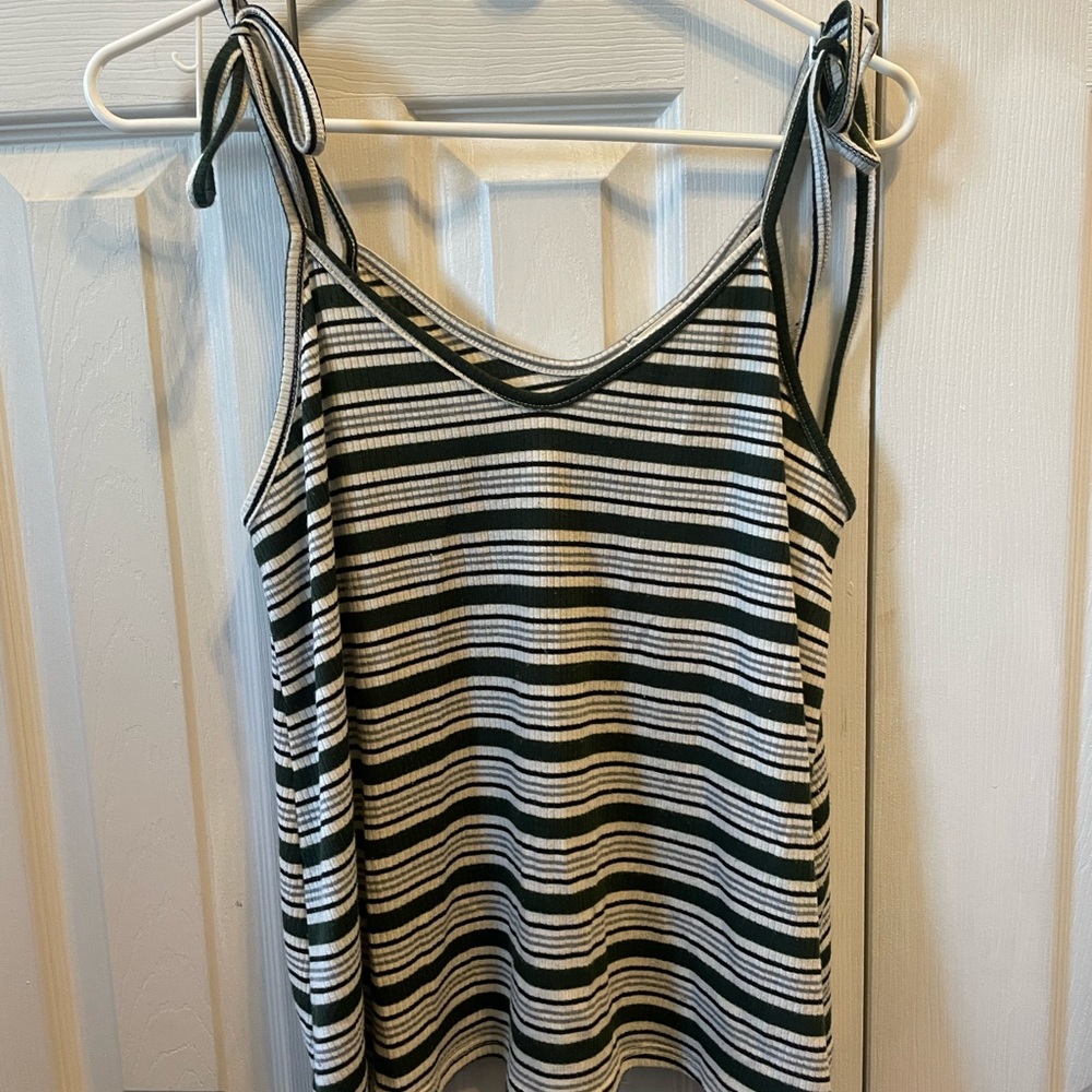 Caution To The Wind Black and White Sleeveless Camisole